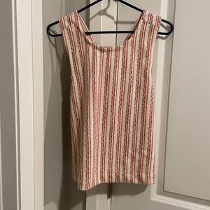MADEWELL Bouclé Stripe Crossback Tank Top Size S